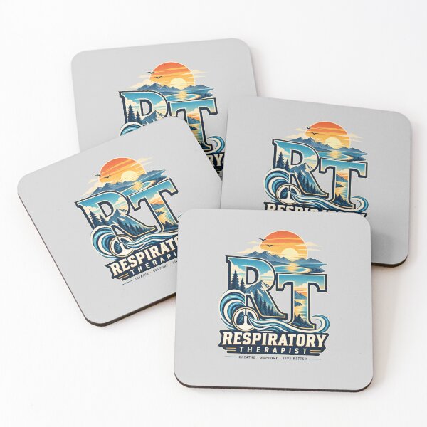Item preview, Vintage Sunset Mountain RT Respiratory Therapist designed and sold by ClinicalHubs.
