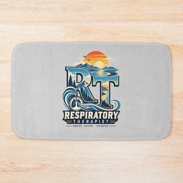 Item preview, Vintage Sunset Mountain RT Respiratory Therapist designed and sold by ClinicalHubs.