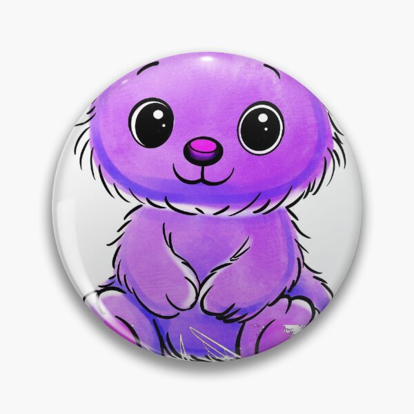 Item preview, Purple Kawaii Bear Sticker by Storey Art designed and sold by Storey Art.