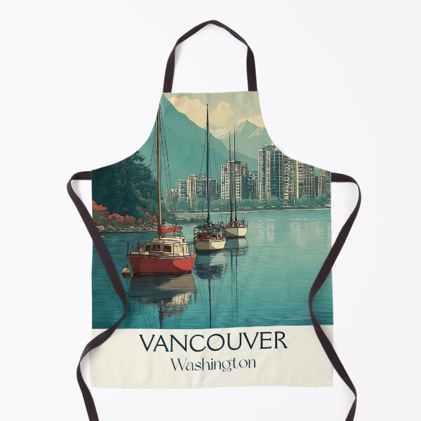 Item preview, Vancouver Washington Vintage Travel Poster | Columbia River Art designed and sold by TuncGK.