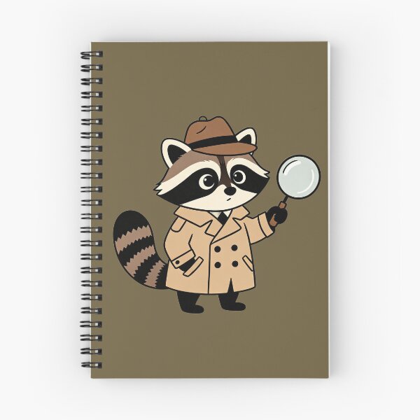 Item preview, detective raccoon designed and sold by mixoubraw.