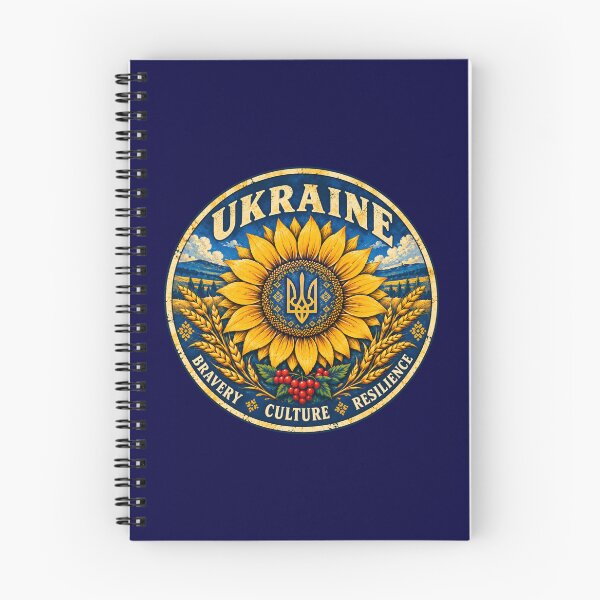 Item preview, Ukraine Sunflower Vintage Badge designed and sold by Swanny's Custom T-shirt and Gift Designs.