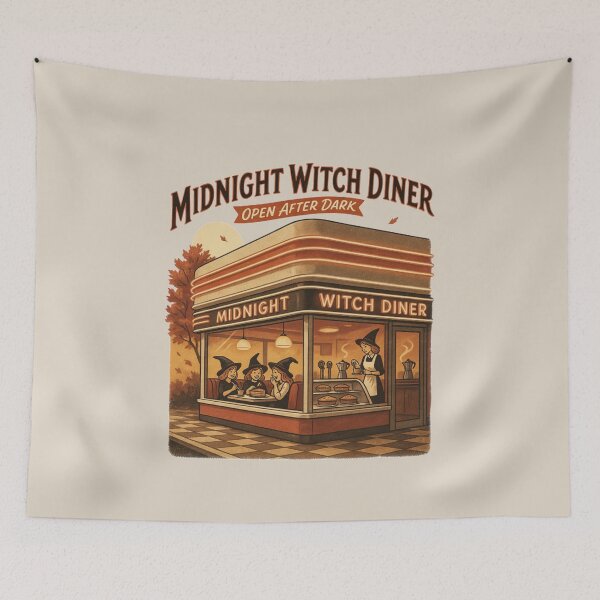 Item preview, Witch Diner – Midnight Witch Diner designed and sold by No Excuses Supply.