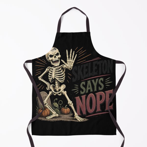 Item preview, Skeleton Says Nope designed and sold by LiviuGligoros.