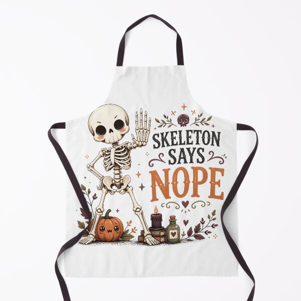 Item preview, Skeleton Says Nope designed and sold by LiviuGligoros.