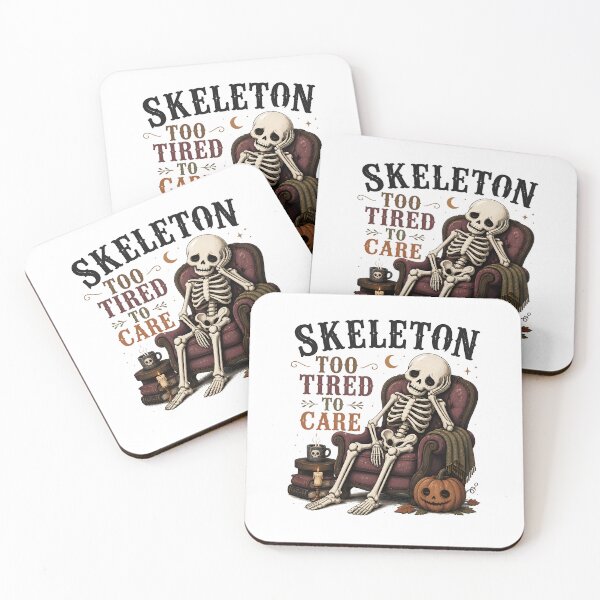 Item preview, Skeleton Too Tired To Care designed and sold by LiviuGligoros.