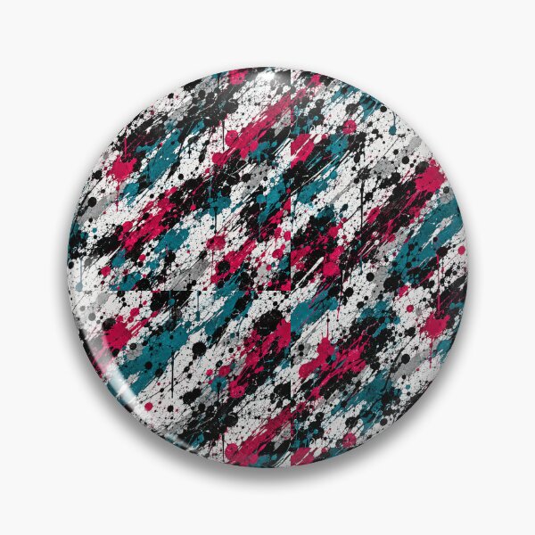 Item preview, Magenta and Teal Splatter Action Abstract Art designed and sold by THE SPLATTERED HAUS BY SAGE BANKS.