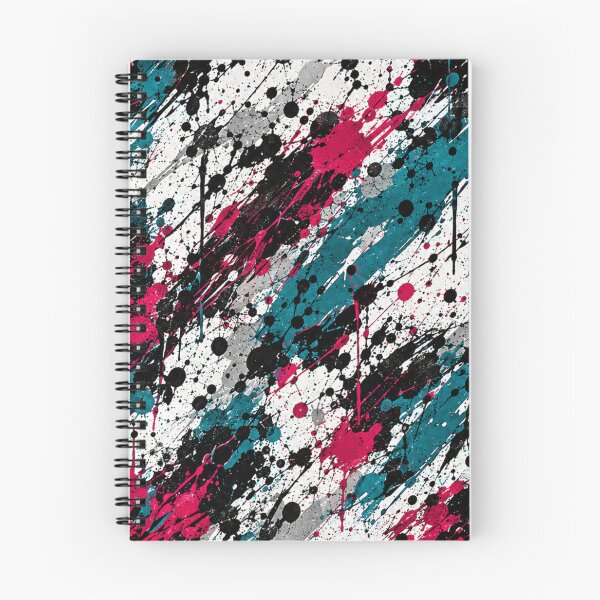 Item preview, Magenta and Teal Splatter Action Abstract Art designed and sold by THE SPLATTERED HAUS BY SAGE BANKS.