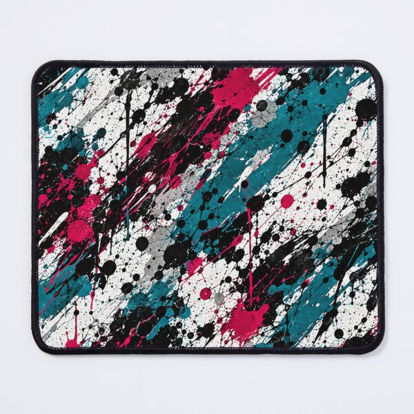Item preview, Magenta and Teal Splatter Action Abstract Art designed and sold by THE SPLATTERED HAUS BY SAGE BANKS.
