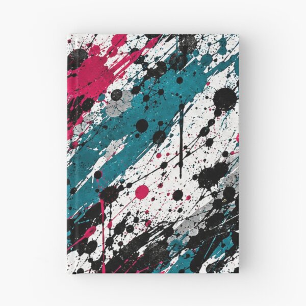 Item preview, Magenta and Teal Splatter Action Abstract Art designed and sold by THE SPLATTERED HAUS BY SAGE BANKS.
