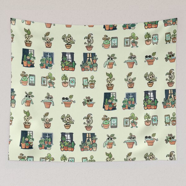 Item preview, Plant Life Moments Character Grid Sticker Sheet designed and sold by FashionDollQtr.