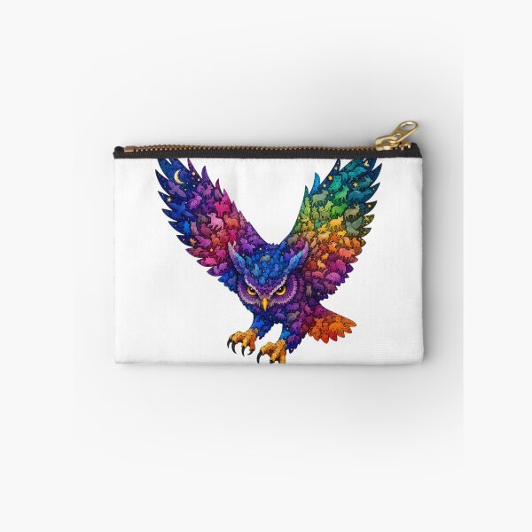 Item preview, Hunting Owl Wooden Jigsaw Puzzle Dynamic Cosmic Art designed and sold by VisualVerseLab.
