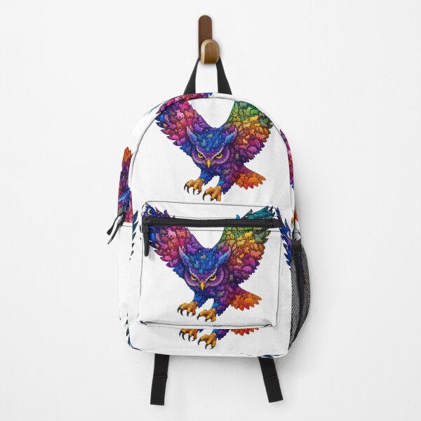 Item preview, Hunting Owl Wooden Jigsaw Puzzle Dynamic Cosmic Art designed and sold by VisualVerseLab.