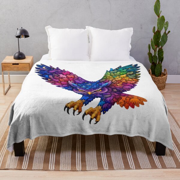 Item preview, Hunting Owl Wooden Jigsaw Puzzle Dynamic Cosmic Art designed and sold by VisualVerseLab.