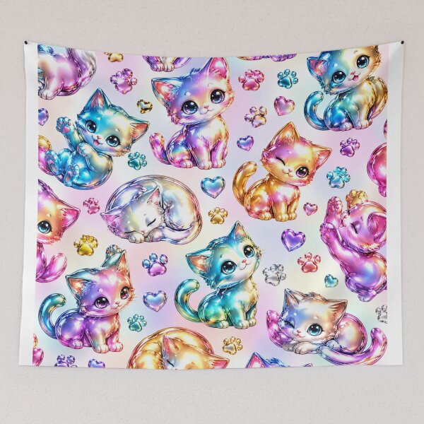 Item preview, Iridescent Metallic Kittens designed and sold by Axokris.