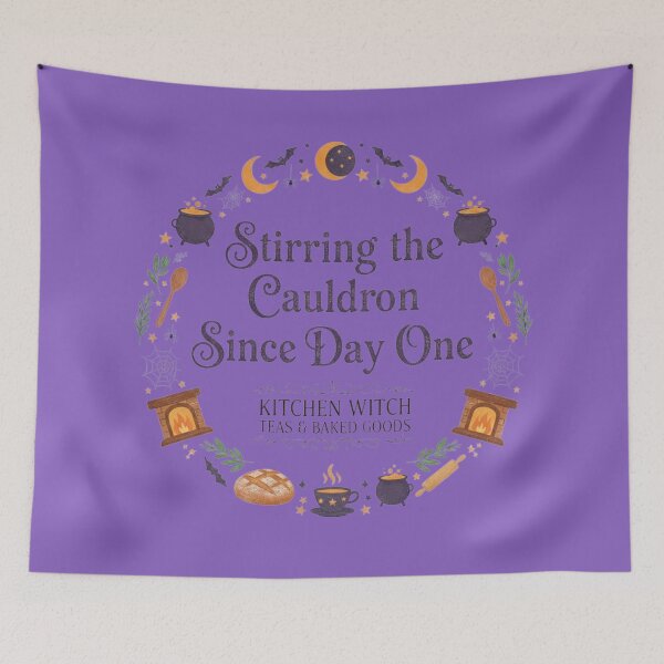 Item preview, Kitchen Witch Cauldron Bakery Graphic designed and sold by Exquisite Design Studio „Paculówka”.