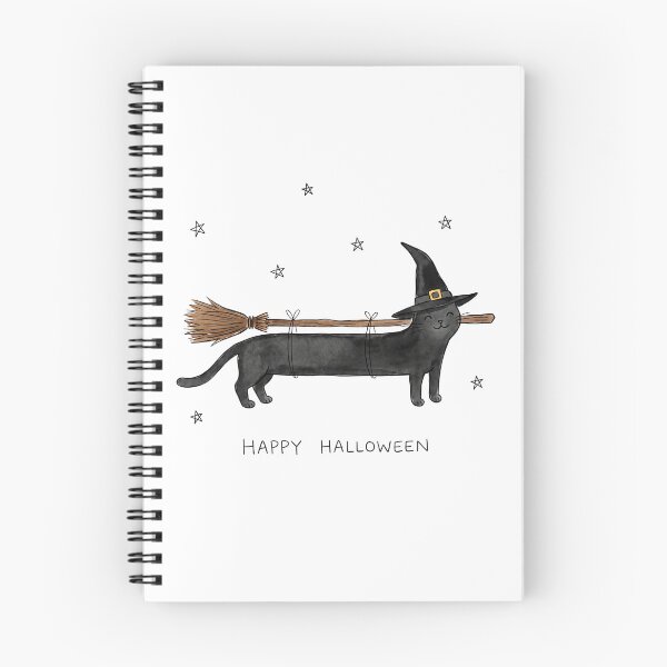 Item preview, Funny Halloween - Black Cat Witch Broom designed and sold by JessArty ⭐⭐⭐⭐⭐.