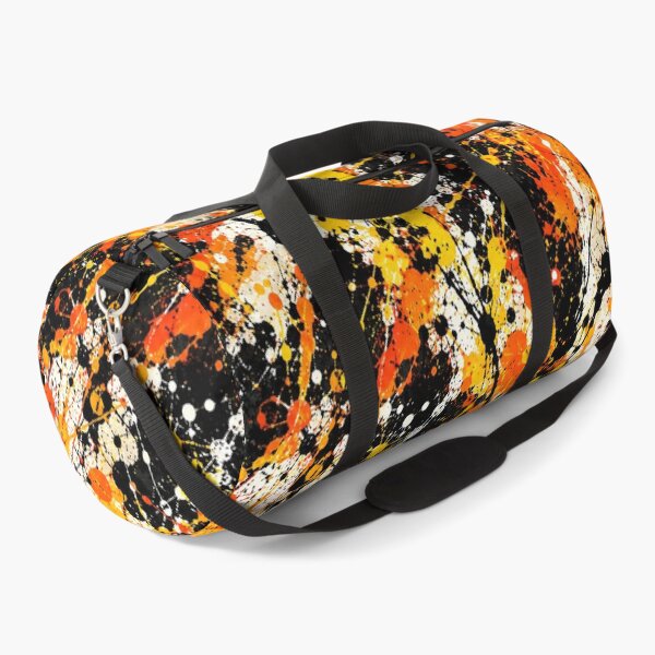 Item preview, Amber and Onyx Splatter Action Abstract Art designed and sold by THE SPLATTERED HAUS BY SAGE BANKS.