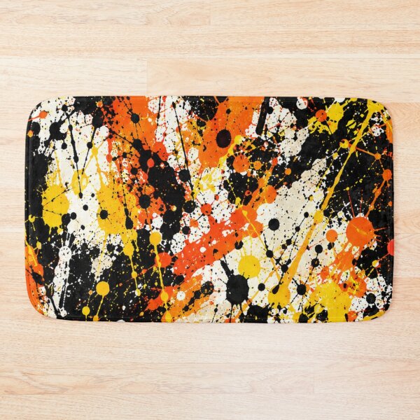 Item preview, Amber and Onyx Splatter Action Abstract Art designed and sold by THE SPLATTERED HAUS BY SAGE BANKS.