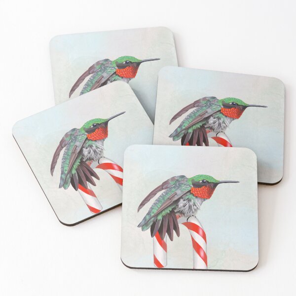 Item preview, Hummingbird landing on a candy cane designed and sold by Lynne Fulp.