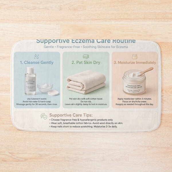 Item preview, Eczema Routine advices.  designed and sold by Valgasnews011.