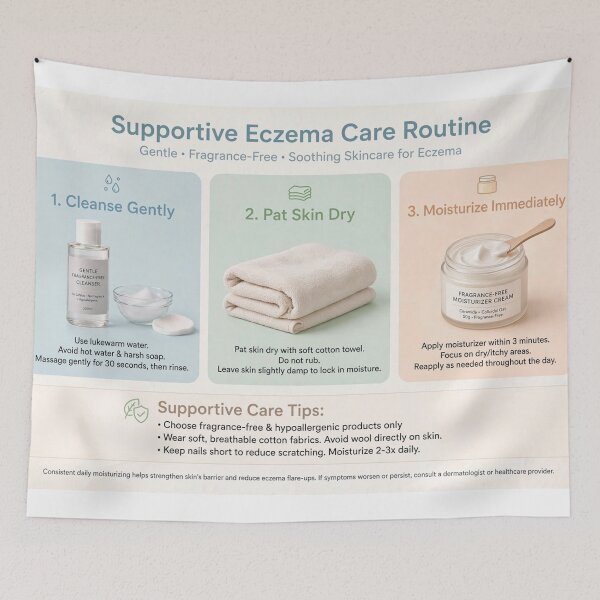 Item preview, Eczema Routine advices. designed and sold by Valgasnews011.