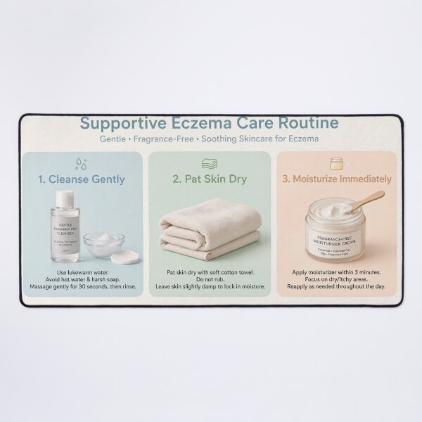 Item preview, Eczema Routine advices. designed and sold by Valgasnews011.