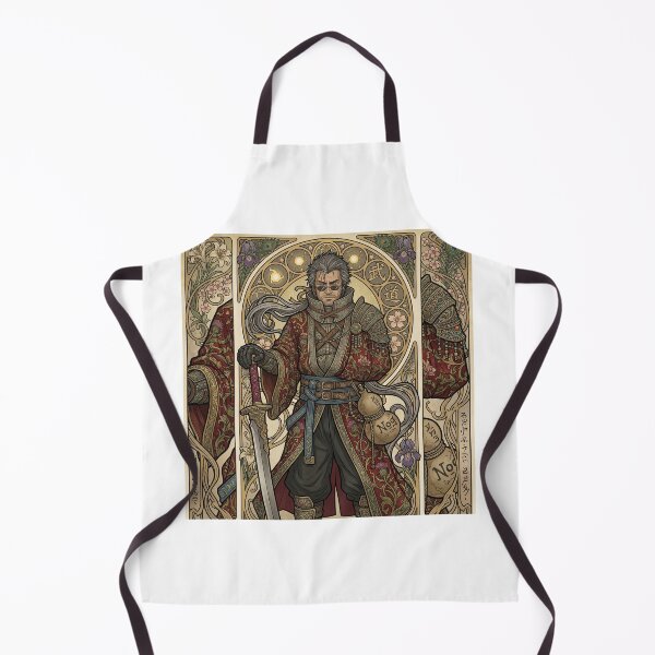 Item preview, Auron in the style of Alphonse Mucha designed and sold by Solace Sparkles.