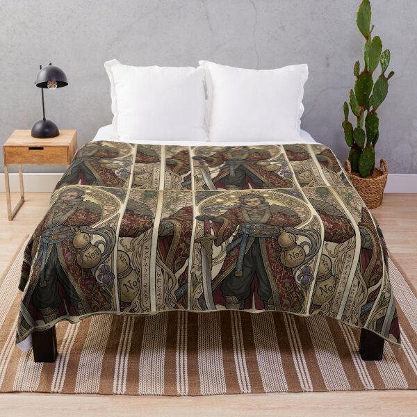 Item preview, Auron in the style of Alphonse Mucha designed and sold by Solace Sparkles.