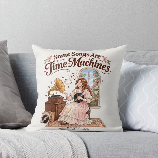 Item preview, Some Songs Are Time Machines Vintage Vinyl Record Cottagecore Art designed and sold by MAGICKEY2024.
