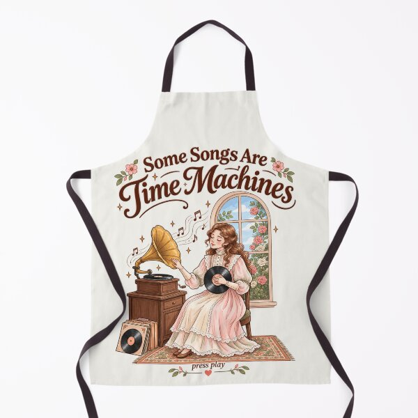 Item preview, Some Songs Are Time Machines Vintage Vinyl Record Cottagecore Art designed and sold by MAGICKEY2024.