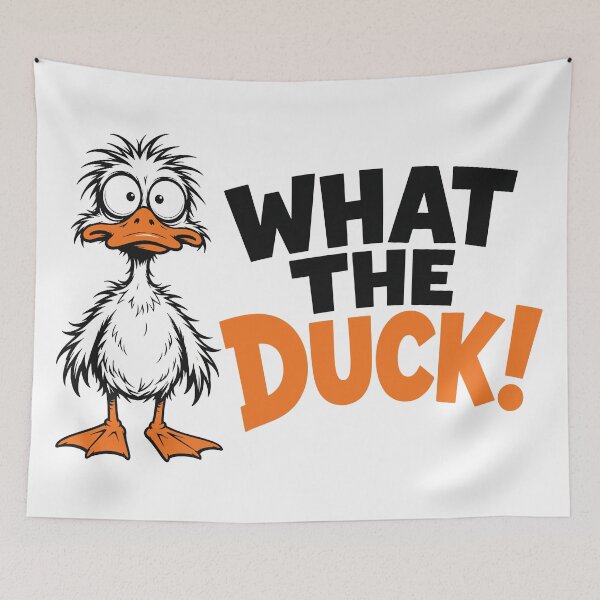 Item preview, What The Duck! – Funny Sarcastic Duck Retro Vintage Design designed and sold by afOOli.