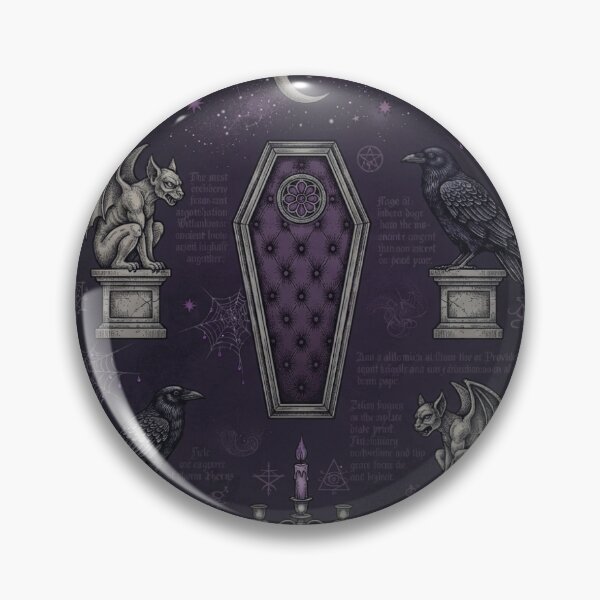 Item preview, Gothic Victorian Occult Coffin Candelabra & Raven Dark Purple designed and sold by VØDUM® STORE.