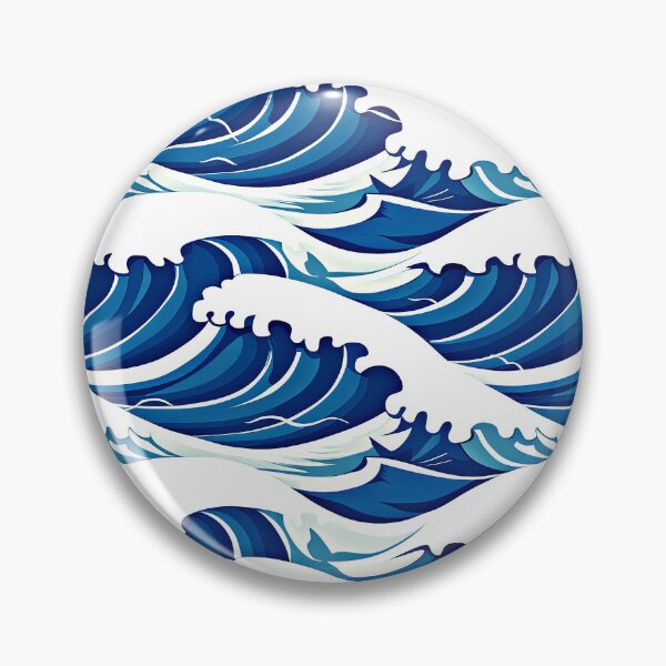 Item preview, Japanese Ocean Waves With White Seafoam Vintage Art designed and sold by DEC02.