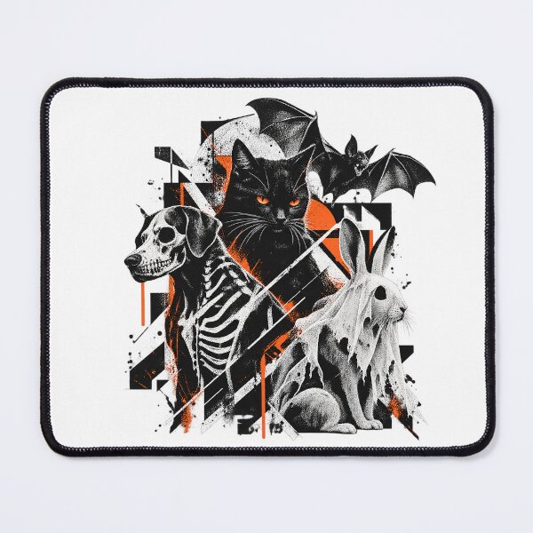 Item preview, Gothic Spooky Animals Dark Geometric Streetwear Art designed and sold by zzz888.