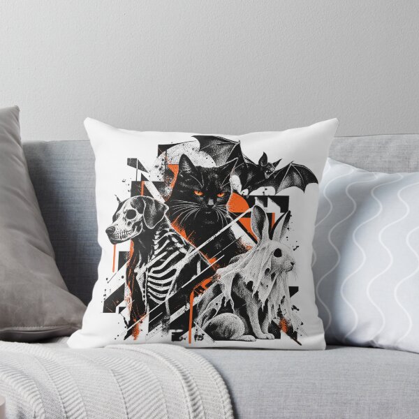 Item preview, Gothic Spooky Animals Dark Geometric Streetwear Art designed and sold by zzz888.