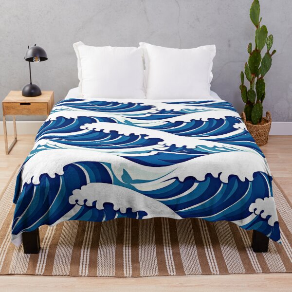 Item preview, Japanese Ocean Waves With White Seafoam Vintage Art designed and sold by DEC02.