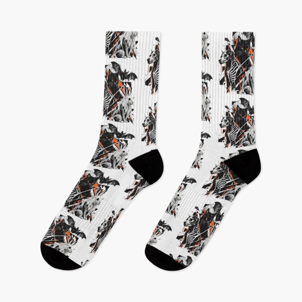 Item preview, Gothic Spooky Animals Dark Geometric Streetwear Art designed and sold by zzz888.