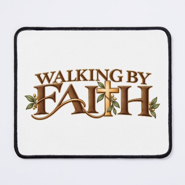 Item preview, Walking by Faith – Elegant Christian Cross & Botanical Design designed and sold by HO•Designs.