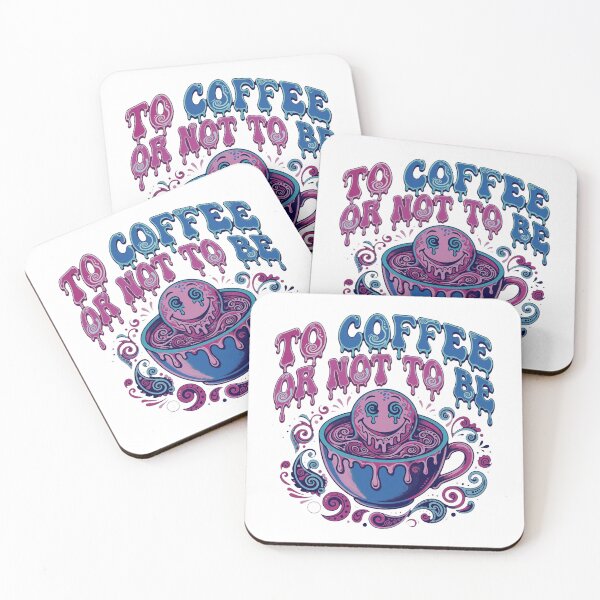 Item preview, Retro Neon Trippy Psychedelic Groovy Coffee designed and sold by Tininai.