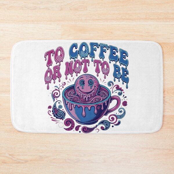 Item preview, Retro Neon Trippy Psychedelic Groovy Coffee designed and sold by Tininai.