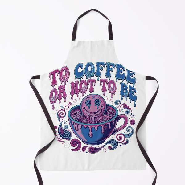 Item preview, Retro Neon Trippy Psychedelic Groovy Coffee designed and sold by Tininai.