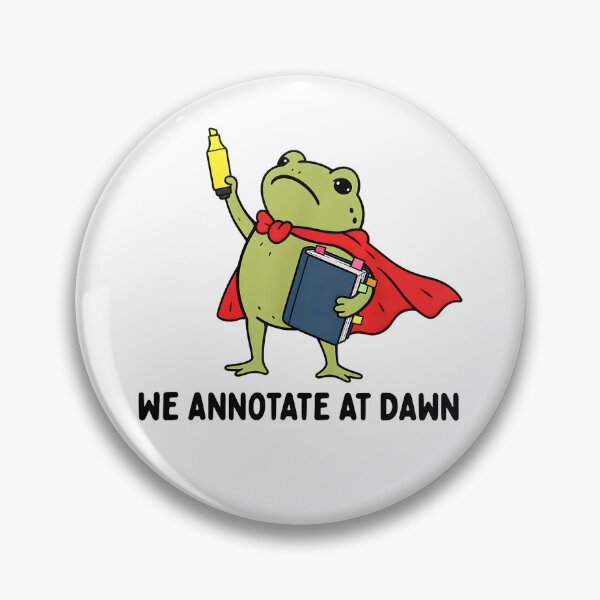 Item preview, We Annotate At Dawn English Teacher Funny Frog Reader designed and sold by LASTIQUE-dd.