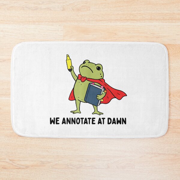 Item preview, We Annotate At Dawn English Teacher Funny Frog Reader designed and sold by LASTIQUE-dd.