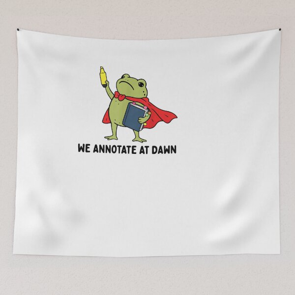 Item preview, We Annotate At Dawn English Teacher Funny Frog Reader designed and sold by LASTIQUE-dd.