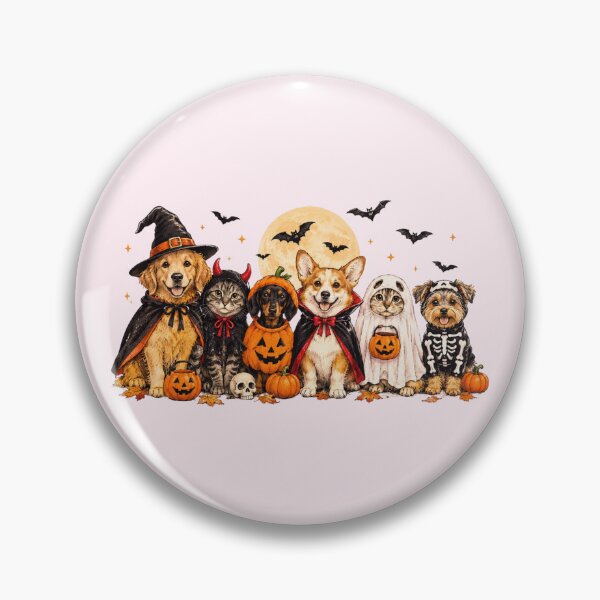 Item preview, Cute Halloween Dogs in Costumes Watercolor Spooky Pet Art designed and sold by hamadacolonel.