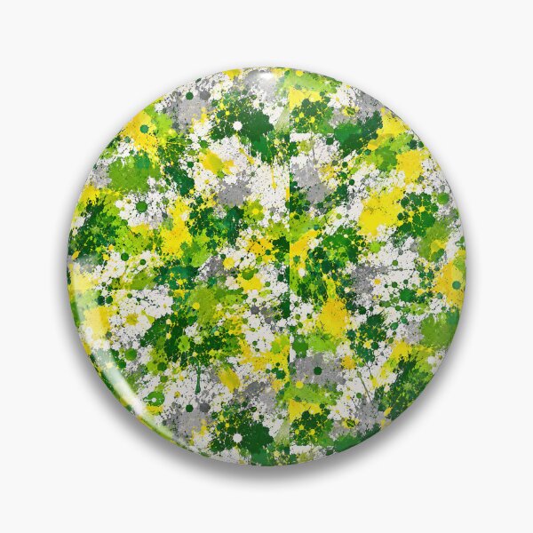 Item preview, Emerald and Lime Splatter Action Abstract Art designed and sold by THE SPLATTERED HAUS BY SAGE BANKS.