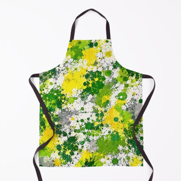 Item preview, Emerald and Lime Splatter Action Abstract Art designed and sold by THE SPLATTERED HAUS BY SAGE BANKS.