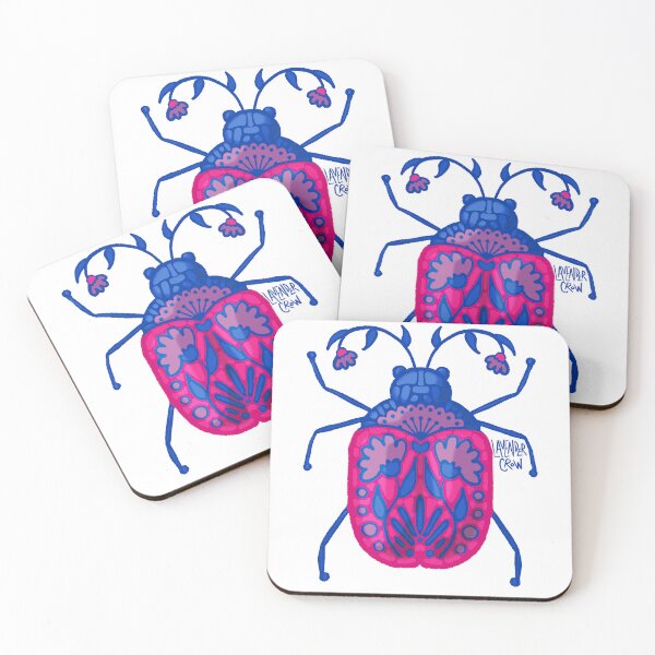 Item preview, Subtle Bisexual Pride Beetle designed and sold by Lavender Crow YYC.