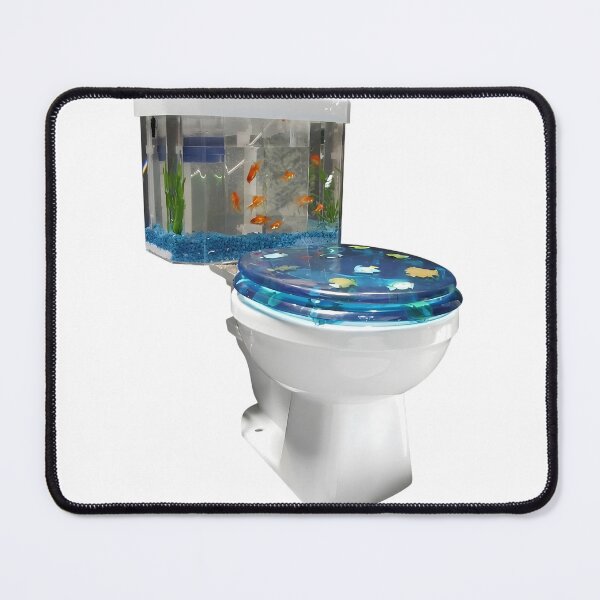 Item preview, Weirdcore Aquarium Toilet Fish Tank Frutiger Aero designed and sold by NostalgiaOS.